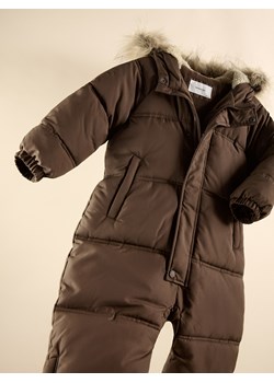 Reserved - Ocieplany kombinezon z rękawiczkami - ciemnobrązowy ze sklepu Reserved w kategorii Kombinezony chłopięce - zdjęcie 187982377