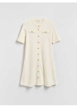 Reserved - Sukienka z wiskozy - złamana biel ze sklepu Reserved w kategorii Sukienki - zdjęcie 187983018