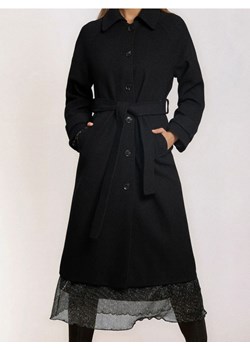 Sinsay - Długi płaszcz - czarny ze sklepu Sinsay w kategorii Płaszcze damskie - zdjęcie 187983605