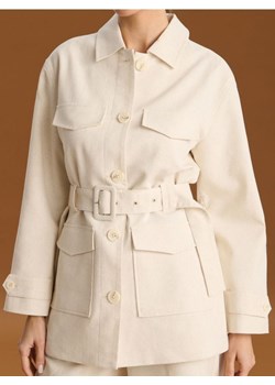 Sinsay - Płaszcz - kremowy ze sklepu Sinsay w kategorii Płaszcze damskie - zdjęcie 187983618