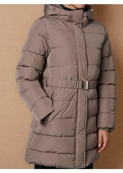 Sinsay - Długa kurtka puffer z kapturem - fioletowy ze sklepu Sinsay w kategorii Płaszcze damskie - zdjęcie 187983627