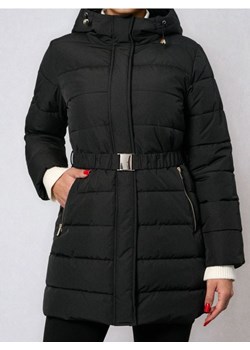 Sinsay - Długa kurtka puffer z kapturem - czarny ze sklepu Sinsay w kategorii Płaszcze damskie - zdjęcie 187983628