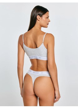 Stringi damskie bawełniane szare Clarice 901 ze sklepu Big Star w kategorii Majtki damskie - zdjęcie 187984206