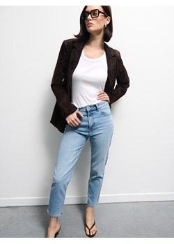 Mohito - Jeansy mom - niebieski ze sklepu Mohito w kategorii Jeansy damskie - zdjęcie 187984349