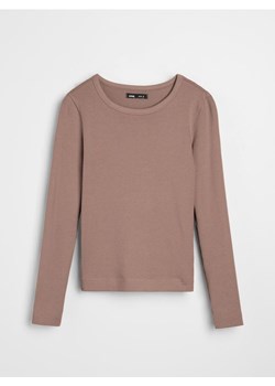 Sinsay - Koszulka z długimi rękawami - brązowy ze sklepu Sinsay w kategorii Bluzki damskie - zdjęcie 187984528