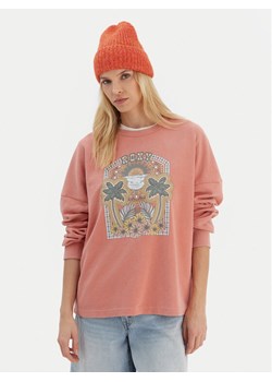 Roxy Bluza ERJKT04191 Różowy Relaxed Fit ze sklepu MODIVO w kategorii Bluzy damskie - zdjęcie 187984738