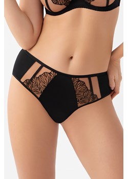 Gorsenia K966 Vida brazyliany wysoki stan z koronką czarny ze sklepu kontri.pl w kategorii Majtki damskie - zdjęcie 187986769