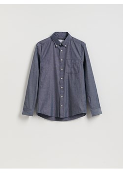 Reserved - Bawełniana koszula regular fit - granatowy ze sklepu Reserved w kategorii Koszule męskie - zdjęcie 187986957