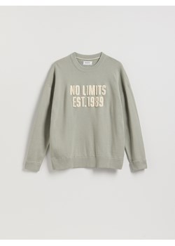 Reserved - Sweter z napisem - jasnozielony ze sklepu Reserved w kategorii Swetry męskie - zdjęcie 187986967
