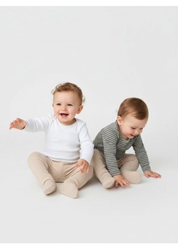 Sinsay - Body z bawełną 2 pack - szary ze sklepu Sinsay w kategorii Body niemowlęce - zdjęcie 187987067