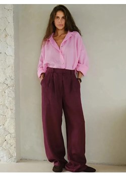 Damska lekka koszula oversize - Różowy S ze sklepu Intimica.pl w kategorii Koszule damskie - zdjęcie 187987186