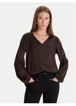 Maryley Bluzka 25IB824/18CO Brązowy Regular Fit ze sklepu MODIVO w kategorii Bluzki damskie - zdjęcie 187987389
