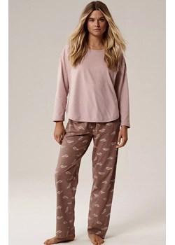 Atlantic bawełniana piżama damska dwuczęściowa NLP-501-ROS_ROSC, Kolor różowy-wzór, Rozmiar L, ATLANTIC ze sklepu Primodo w kategorii Piżamy damskie - zdjęcie 187987446