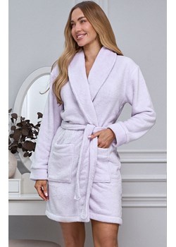 Szlafrok damski ciepły Violetta, Kolor liliowy, Rozmiar S, Momenti per me ze sklepu Primodo w kategorii Szlafroki damskie - zdjęcie 187987629
