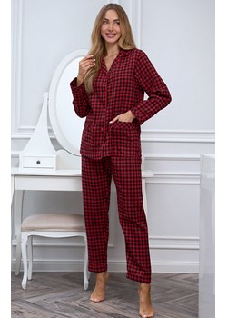 Bawełniana piżama damska w kratkę X-MAS, Kolor czerwono-czarny, Rozmiar S/M, PURE SIN ze sklepu Primodo w kategorii Piżamy damskie - zdjęcie 187987638