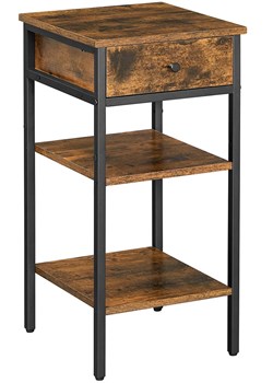 Loftowa szafka nocna dąb rustykalny P9-R81 ze sklepu Edinos.pl w kategorii Stoliki i szafki nocne - zdjęcie 187987667