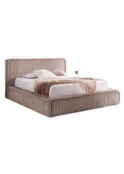 Jasnobrązowe łóżko tapicerowane 5 rozmiarów - Cordelio ze sklepu Edinos.pl w kategorii Łóżka i materace - zdjęcie 187987706