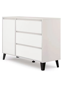 Komoda w stylu skandynawskim kaszmir + biały T1-F83 ze sklepu Edinos.pl w kategorii Komody - zdjęcie 187987786