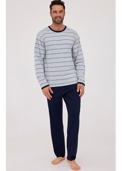Bawełniana piżama męska 138/53, Kolor szaro-granatowy, Rozmiar L, Cornette ze sklepu Intymna w kategorii Piżamy męskie - zdjęcie 187987946