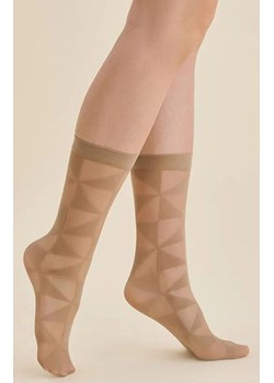 Cienkie skarpetki damskie w trójkąty beżowe Syla, Kolor beżowy, Rozmiar uniwersalny, Gabriella ze sklepu Intymna w kategorii Skarpetki damskie - zdjęcie 187987978