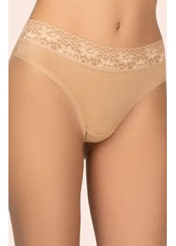 2-pack bawełniane stringi damskie beżowe 151, Kolor beżowy, Rozmiar S, KLEO ze sklepu Intymna w kategorii Majtki damskie - zdjęcie 187988008