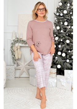 Bawełniana piżama damska w kratkę Gabrysia II 272 21, Kolor różowy-wzór, Rozmiar M, MARTEL ze sklepu Intymna w kategorii Piżamy damskie - zdjęcie 187988067