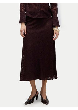 Vero Moda Spódnica midi Urshila 10336946 Bordowy Regular Fit ze sklepu MODIVO w kategorii Spódnice - zdjęcie 187989156