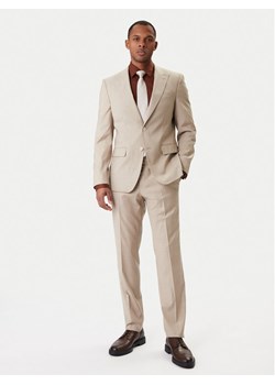 BOSS Garnitur Huge 50557273 Beżowy Regular Fit ze sklepu MODIVO w kategorii Garnitury męskie - zdjęcie 187989209