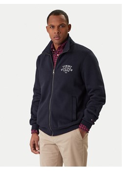 Tommy Hilfiger Bluza Arch Stand MW0MW41425 Granatowy Regular Fit ze sklepu MODIVO w kategorii Bluzy męskie - zdjęcie 187989217