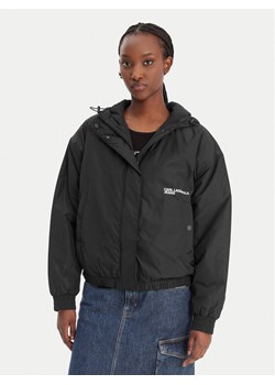 Karl Lagerfeld Jeans Kurtka przejściowa B1W15023 Czarny Relaxed Fit ze sklepu MODIVO w kategorii Kurtki damskie - zdjęcie 187989265