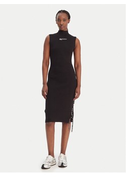 Karl Lagerfeld Jeans Sukienka dzianinowa B1W13041 Czarny Slim Fit ze sklepu MODIVO w kategorii Sukienki - zdjęcie 187989269