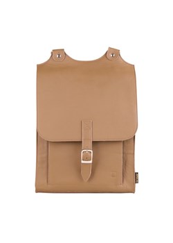 beżowy plecak skórzany Karol ze sklepu Słoń Torbalski w kategorii Plecaki - zdjęcie 187990698