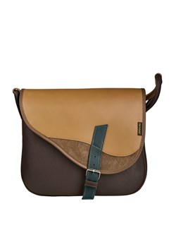 brązowa torebka damska skórzana Freshman na ramię listonoszka ze sklepu Słoń Torbalski w kategorii Listonoszki - zdjęcie 187990706