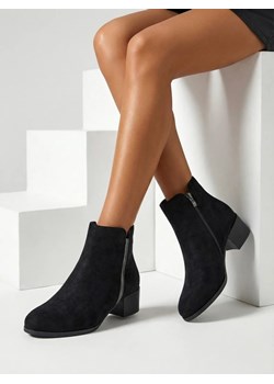 Botki Amicus Nero Elegante na Jesień i Zimę ze sklepu royalfashion.pl w kategorii Botki - zdjęcie 187990827