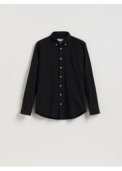 Reserved - Bawełniana koszula regular fit - czarny ze sklepu Reserved w kategorii Koszule męskie - zdjęcie 187991668