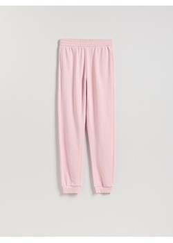 Reserved - Spodnie dresowe long leg - pastelowy róż ze sklepu Reserved w kategorii Spodnie damskie - zdjęcie 187991778
