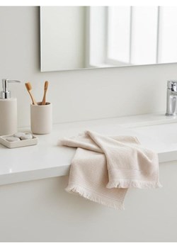 Sinsay - Zestaw bawełnianych ręczników z frędzlami 2 pack - kremowy ze sklepu Sinsay w kategorii Ręczniki - zdjęcie 187992206