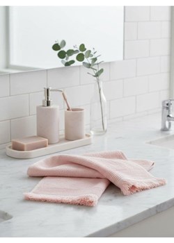 Sinsay - Zestaw bawełnianych ręczników z frędzlami 2 pack - różowy ze sklepu Sinsay w kategorii Ręczniki - zdjęcie 187992207
