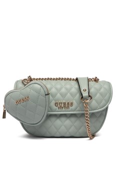 Torebka Guess Atabey HWQG98 94210 Niebieski ze sklepu eobuwie.pl w kategorii Torebki damskie - zdjęcie 187992247