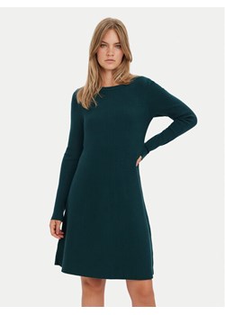 Vero Moda Sukienka dzianinowa Nancy 10254807 Zielony Regular Fit ze sklepu MODIVO w kategorii Sukienki - zdjęcie 187992539