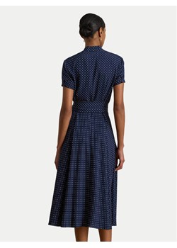 LAUREN RALPH LAUREN Sukienka koszulowa 200P11525001 Granatowy Regular Fit ze sklepu MODIVO w kategorii Sukienki - zdjęcie 187992578