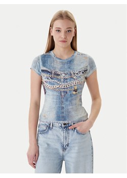 Guess T-Shirt W6RI52 KCCG0 Niebieski Regular Fit ze sklepu MODIVO w kategorii Bluzki damskie - zdjęcie 187992629
