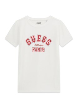 Guess T-Shirt J6RI41 J1314 Biały Regular Fit ze sklepu MODIVO w kategorii Bluzki dziewczęce - zdjęcie 187993857