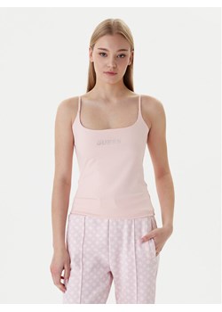 Guess Top V5GP22 J1314 Pomarańczowy Slim Fit ze sklepu MODIVO w kategorii Bluzki damskie - zdjęcie 187993887