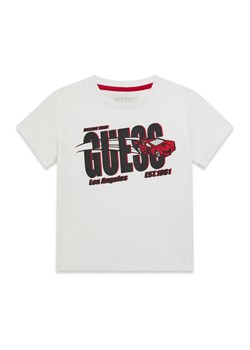 Guess T-Shirt N6RI00 K8HM4 Biały Regular Fit ze sklepu MODIVO w kategorii T-shirty chłopięce - zdjęcie 187993888