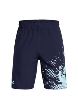 Chłopięce spodenki treningowe Under Armour UA Tech Woven Graphic Short - granatowe ze sklepu Sportstylestory.com w kategorii Spodenki męskie - zdjęcie 187994509