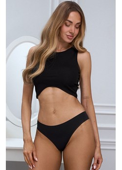 Bezszwowe figi damskie czarne BASIC, Kolor czarny, Rozmiar S, PURE SIN ze sklepu Intymna w kategorii Majtki damskie - zdjęcie 187994756