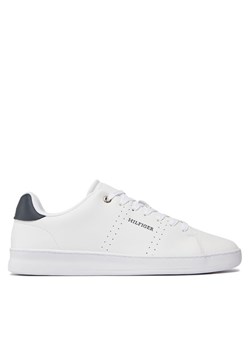 Sneakersy Tommy Hilfiger Court Cup Lth Perf Detail FM0FM05038 Biały ze sklepu eobuwie.pl w kategorii Trampki męskie - zdjęcie 187995827