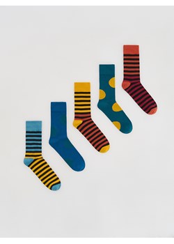 Reserved - 5 pack skarpet - pomarańczowy ze sklepu Reserved w kategorii Skarpetki męskie - zdjęcie 187996176