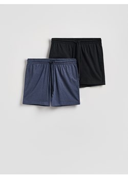 Reserved - Szorty piżamowe 2 pack - czarny ze sklepu Reserved w kategorii Piżamy męskie - zdjęcie 187996339